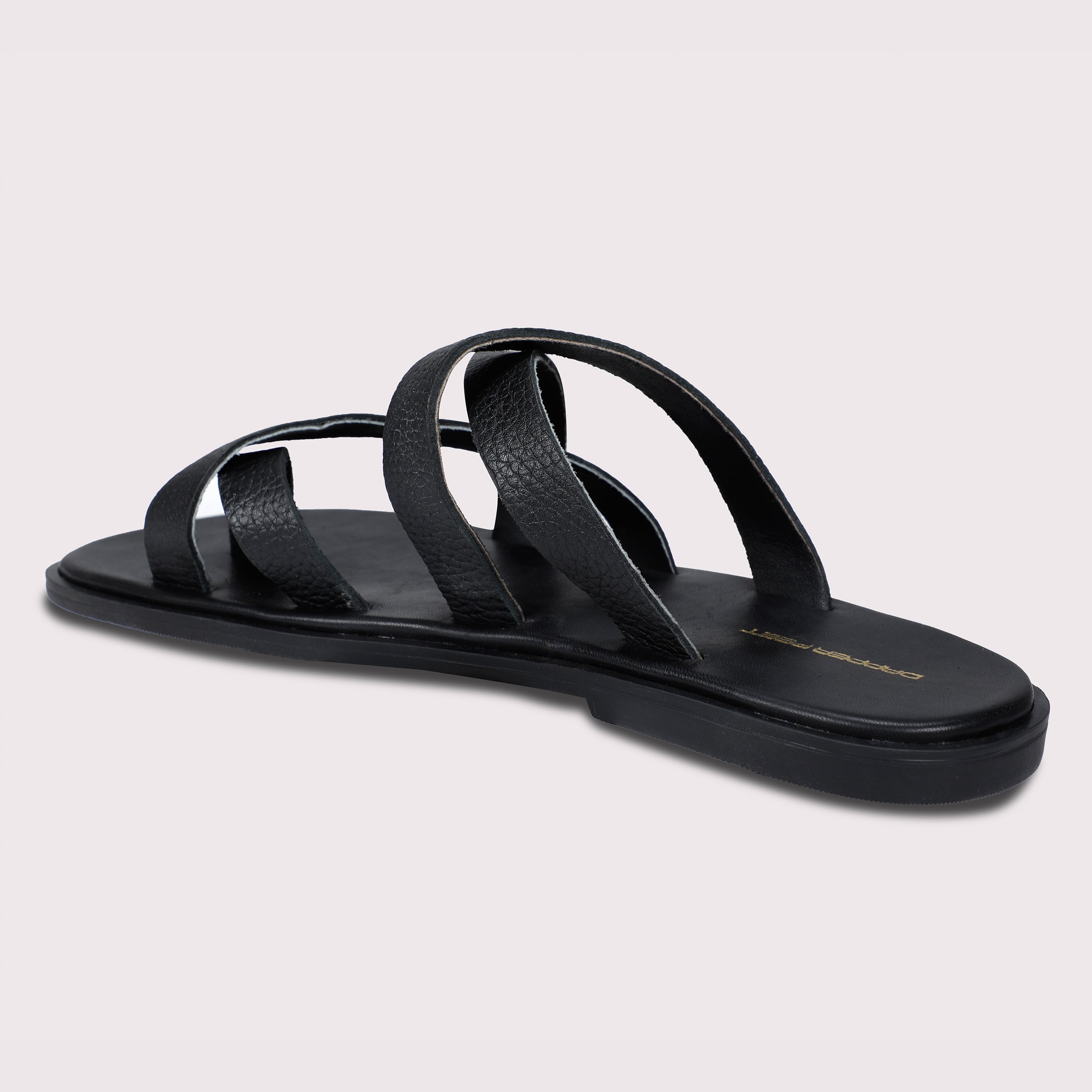 Mild Strap Slippers - Black