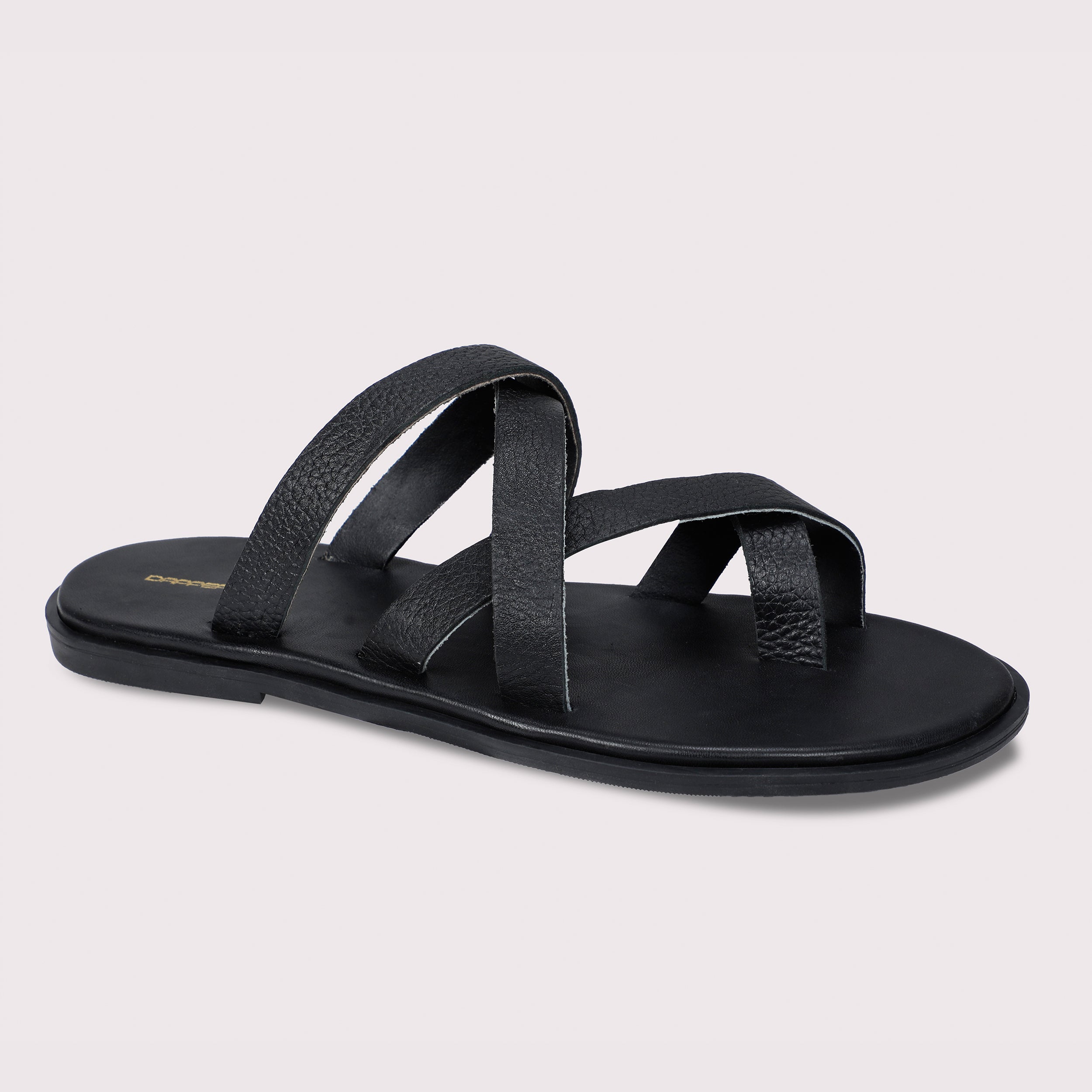 Mild Strap Slippers - Black