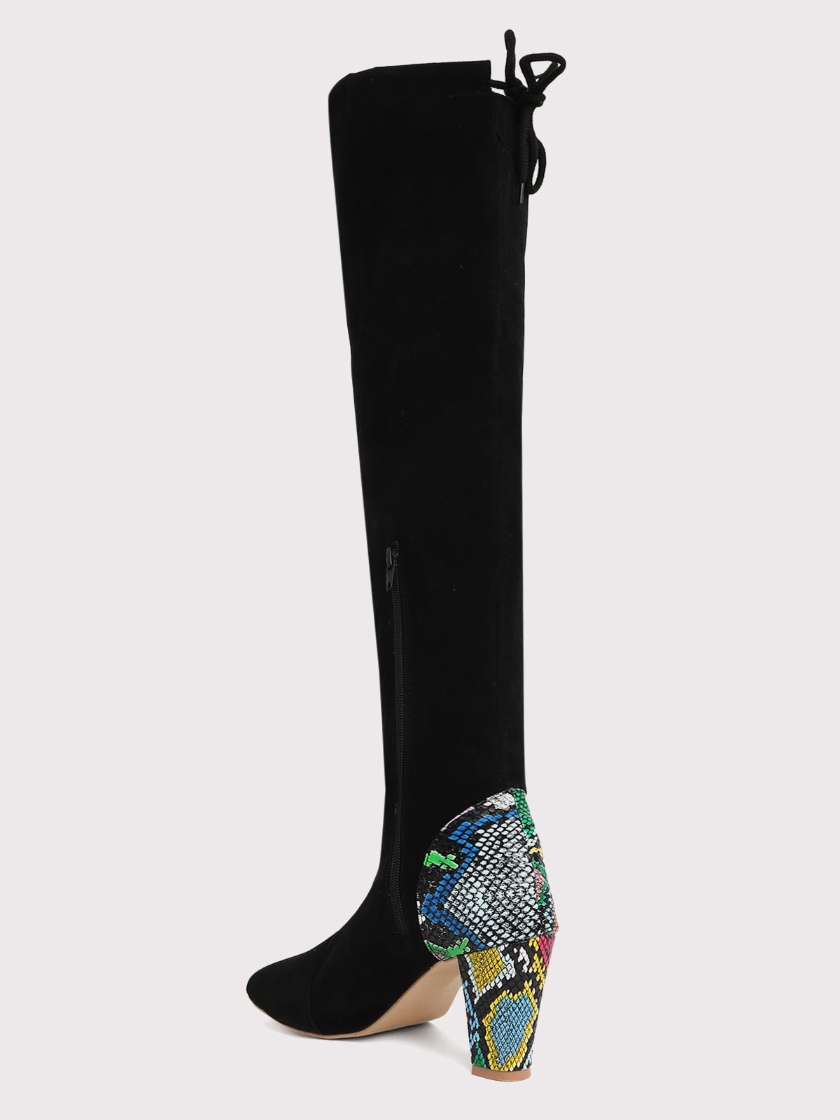 Modello Multicolored Heel Boots - Black