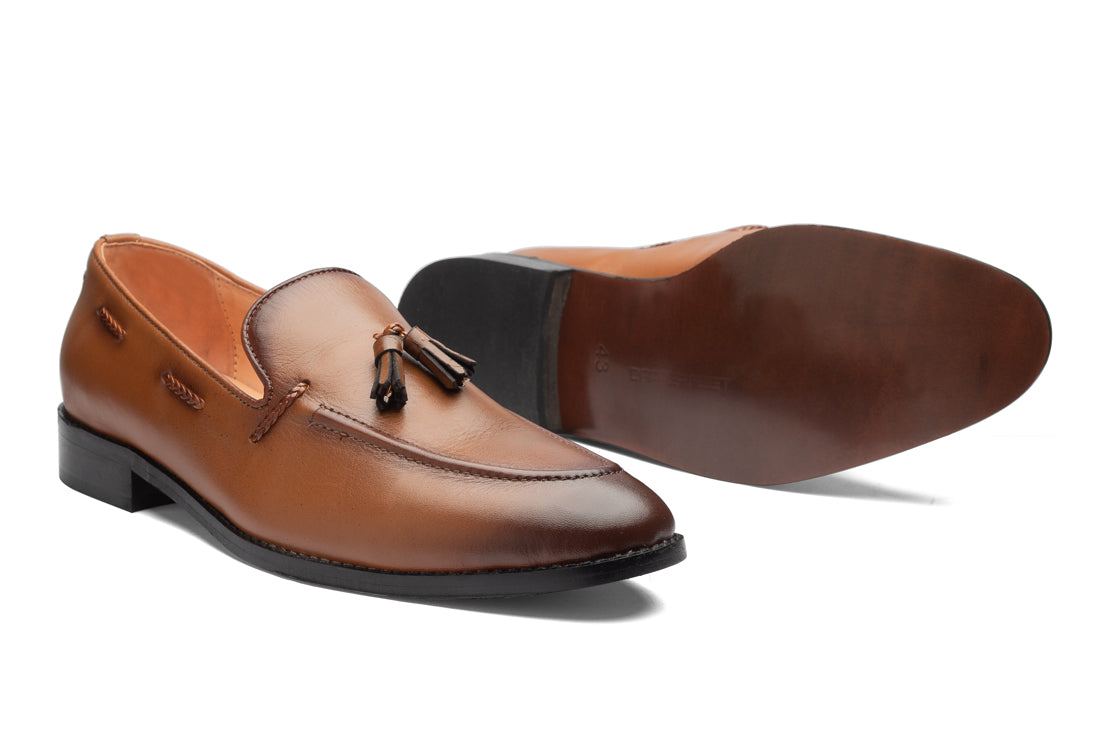 Kash 2 Tassel Loafers - Tan - Dapperfeet