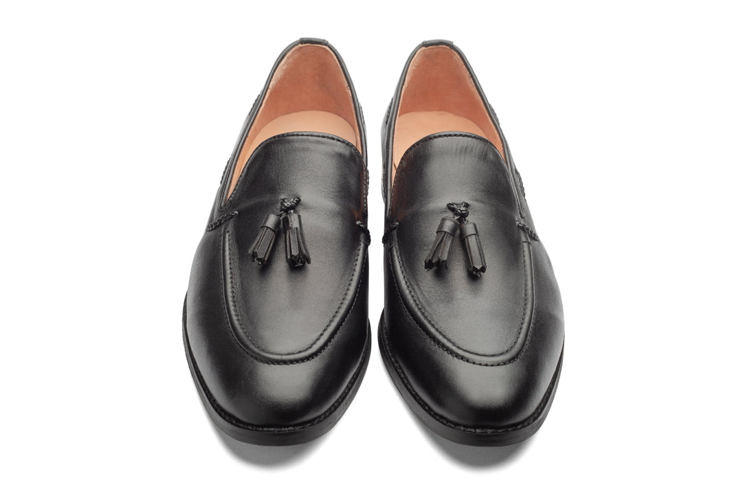 Kash 2 Tassel Loafers - Black - Dapperfeet