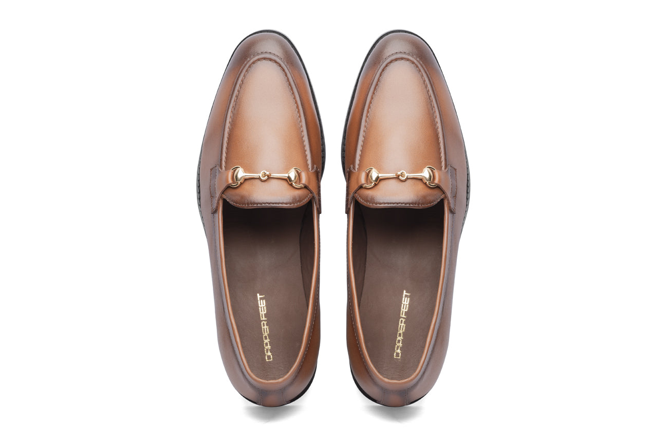 Charma Buckle Loafers - Tan - Dapperfeet