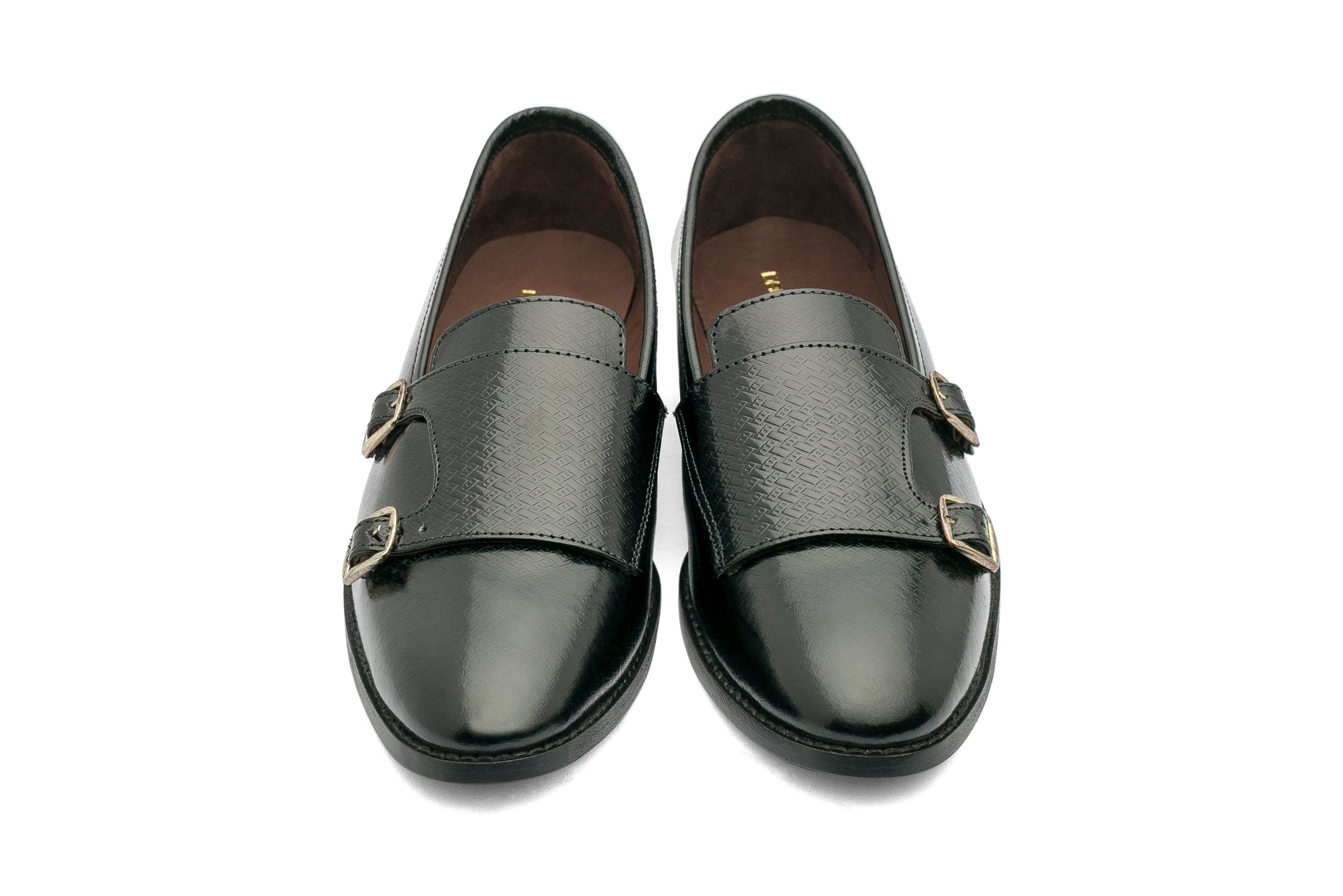 Jacob Monk Straps Printed - Black - Dapperfeet