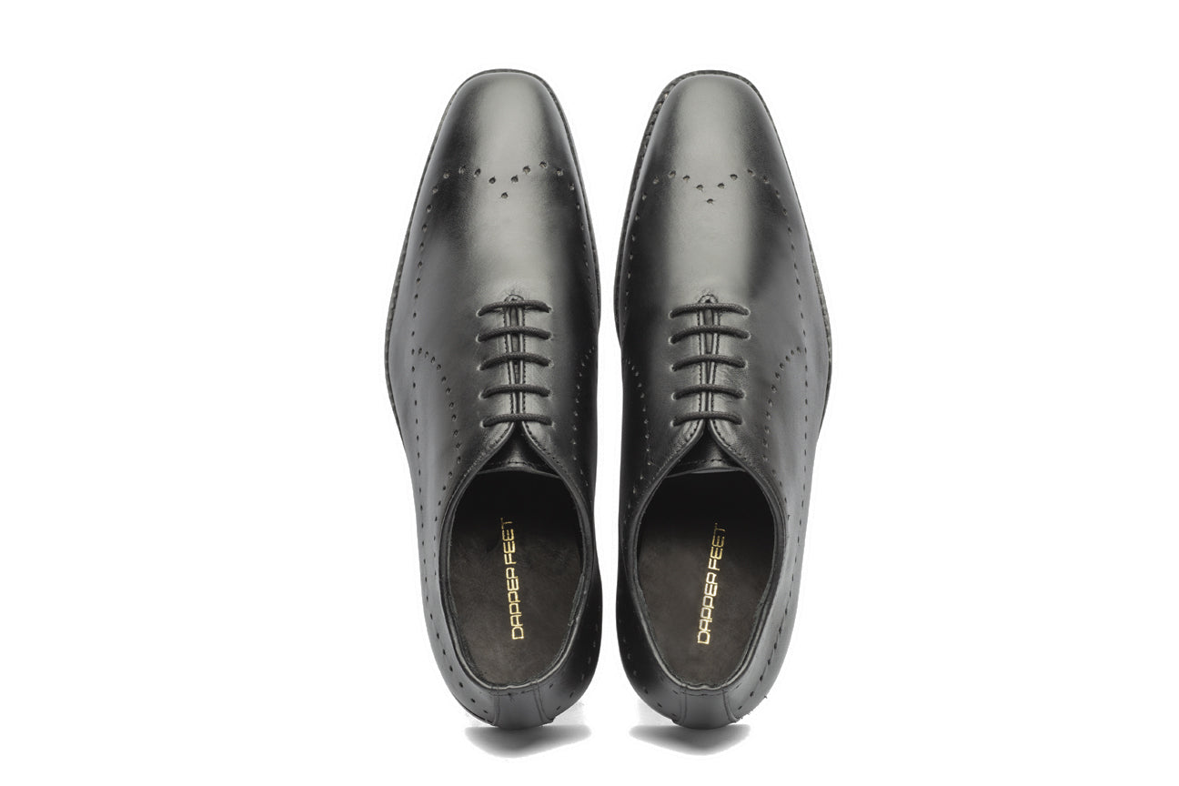 King Liam Oxfords - Black - Dapperfeet