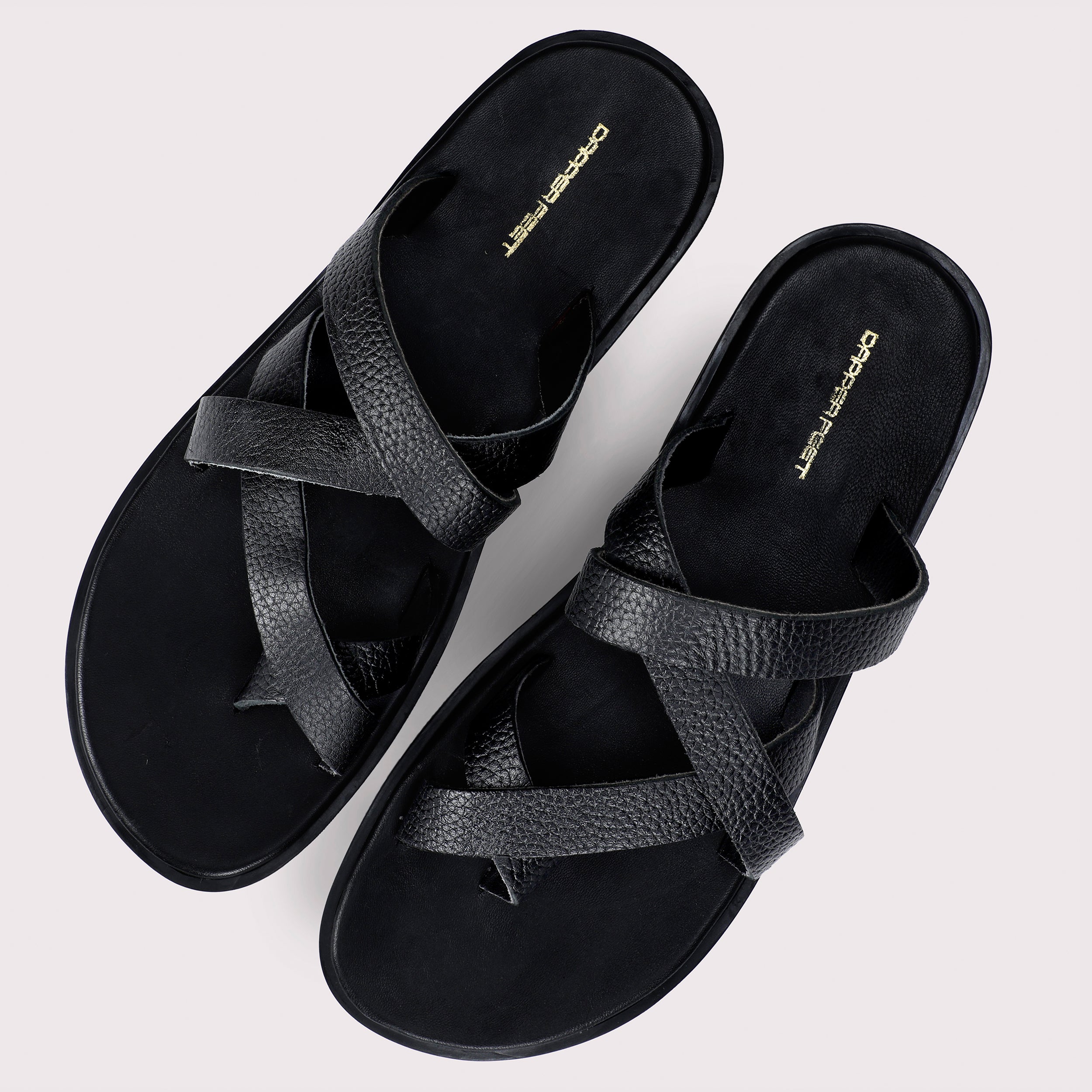 Mild Strap Slippers - Black