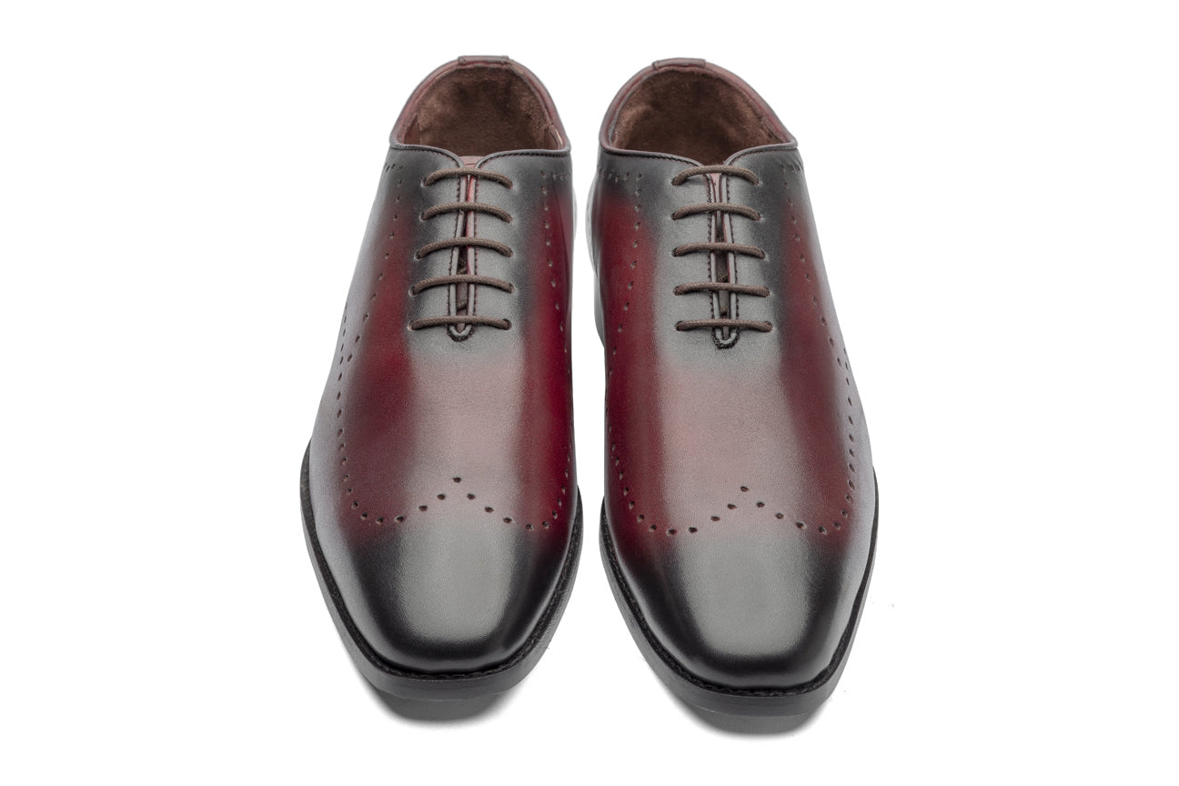 King Liam Oxfords - Cherry - Dapperfeet