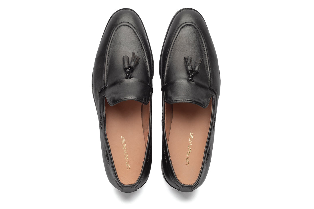 Kash 2 Tassel Loafers - Black - Dapperfeet