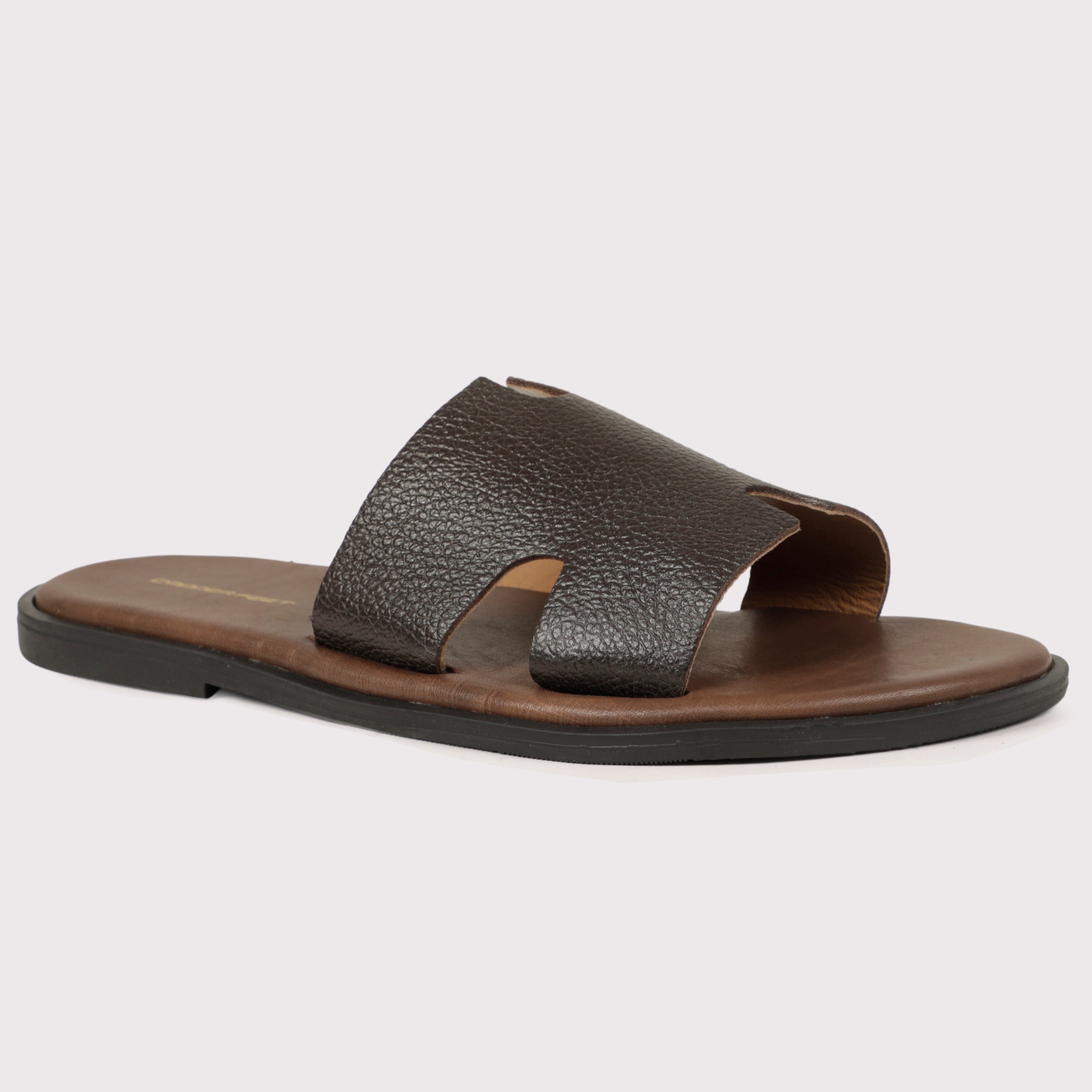 H - Style Slippers - Brown