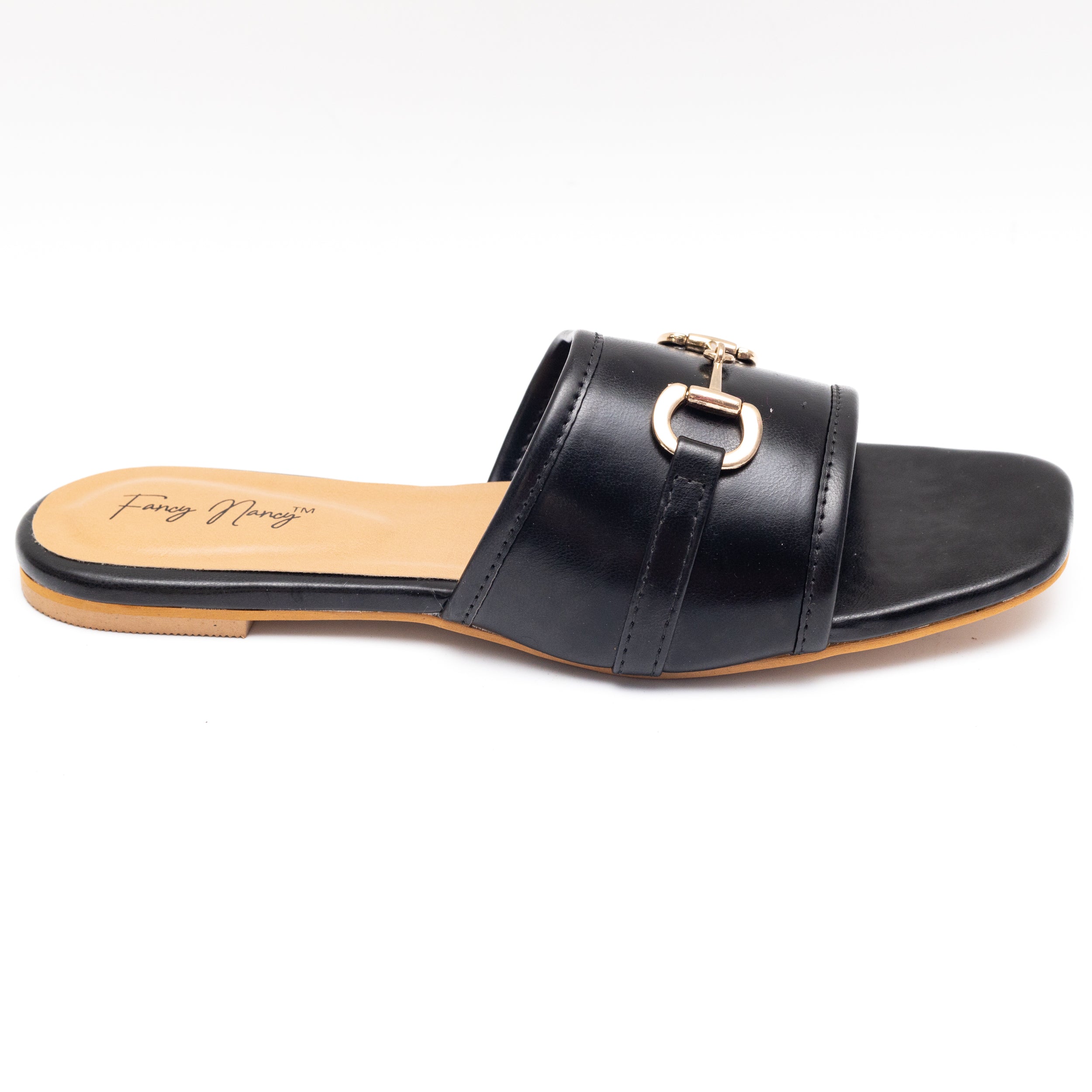 Buckle In Flats - Black