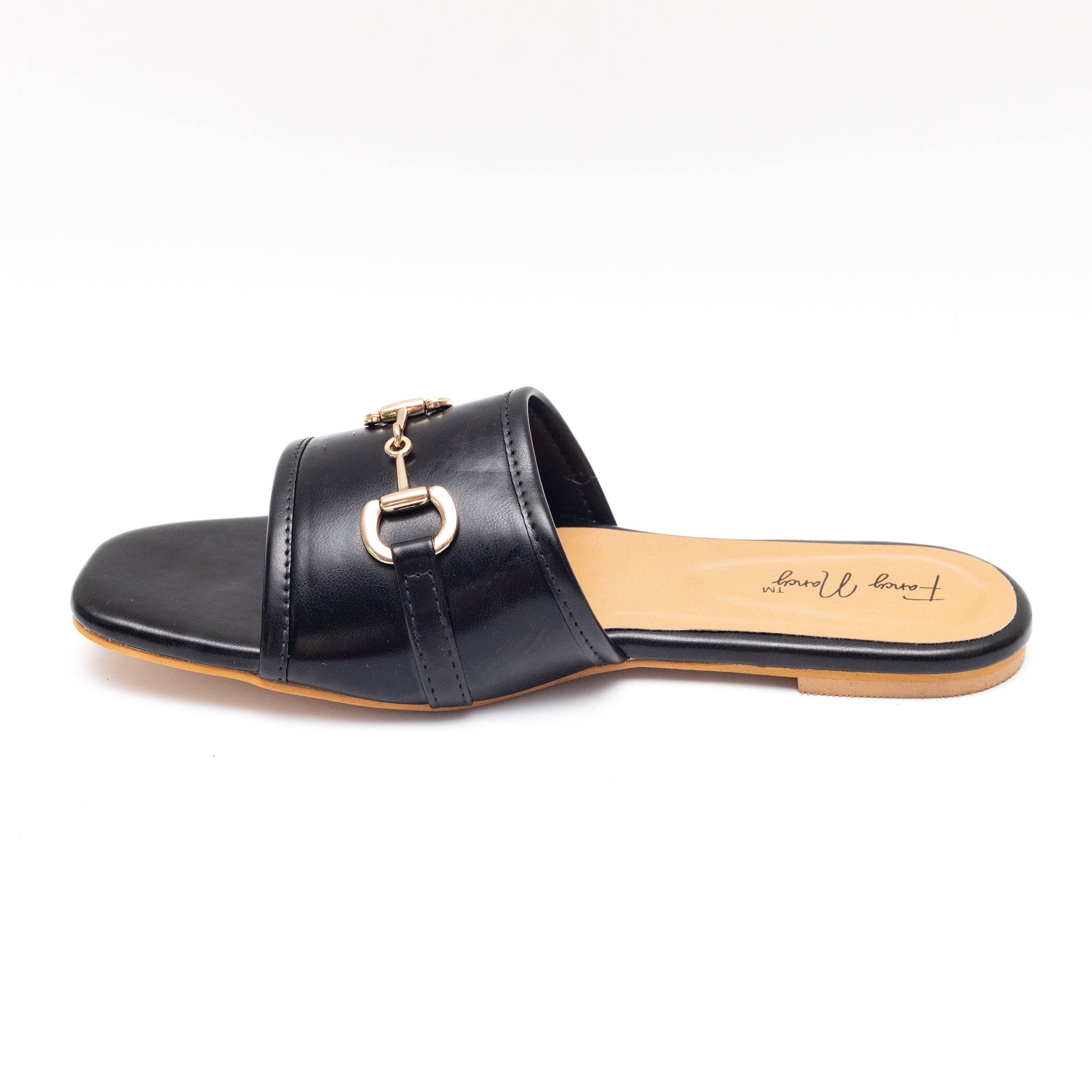 Buckle In Flats - Black