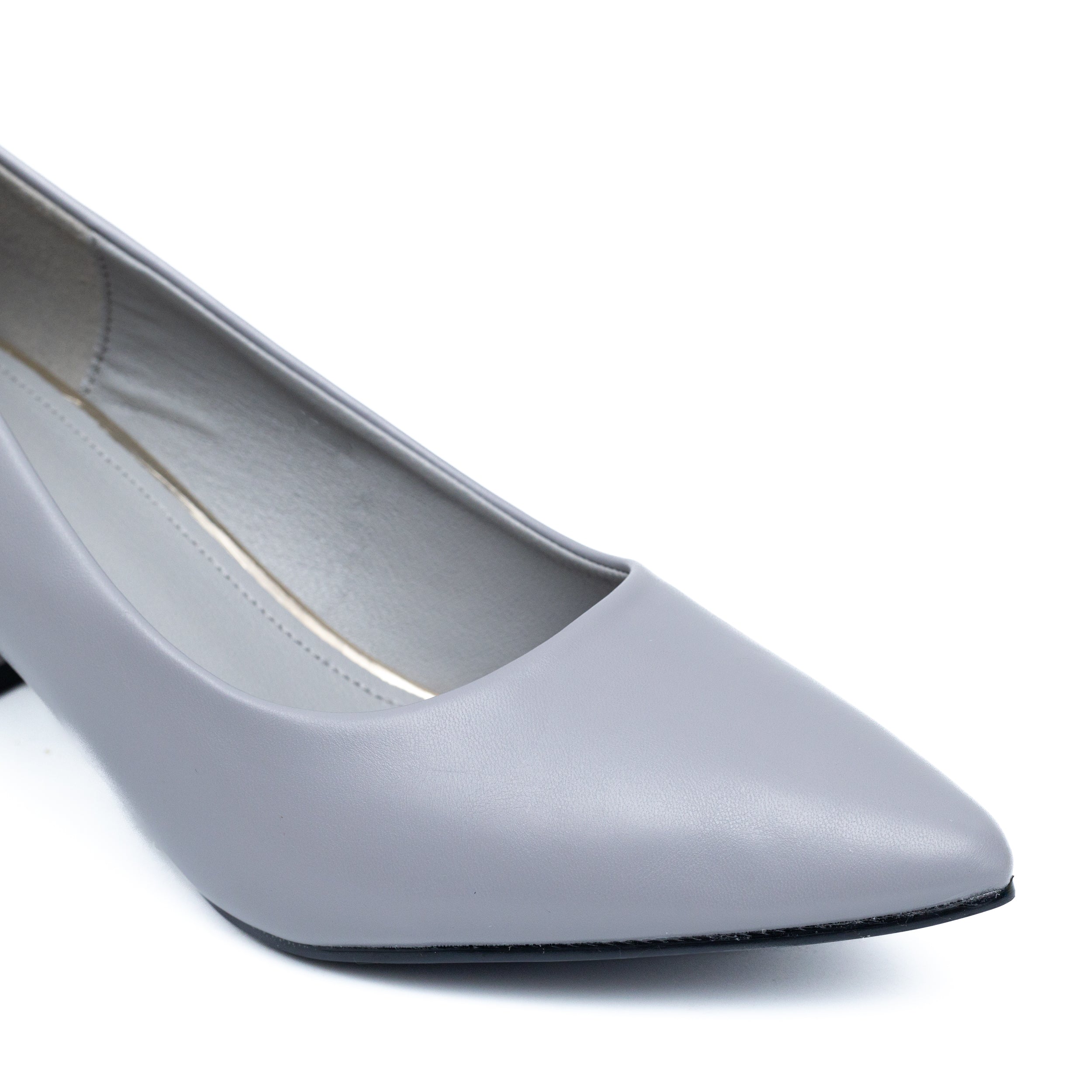 Grey pumps 2025 block heel