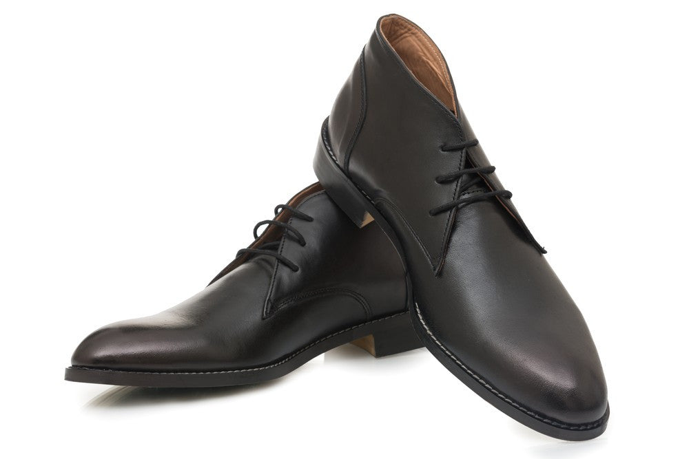 Dimitri Chukka Boots - Black - Dapperfeet