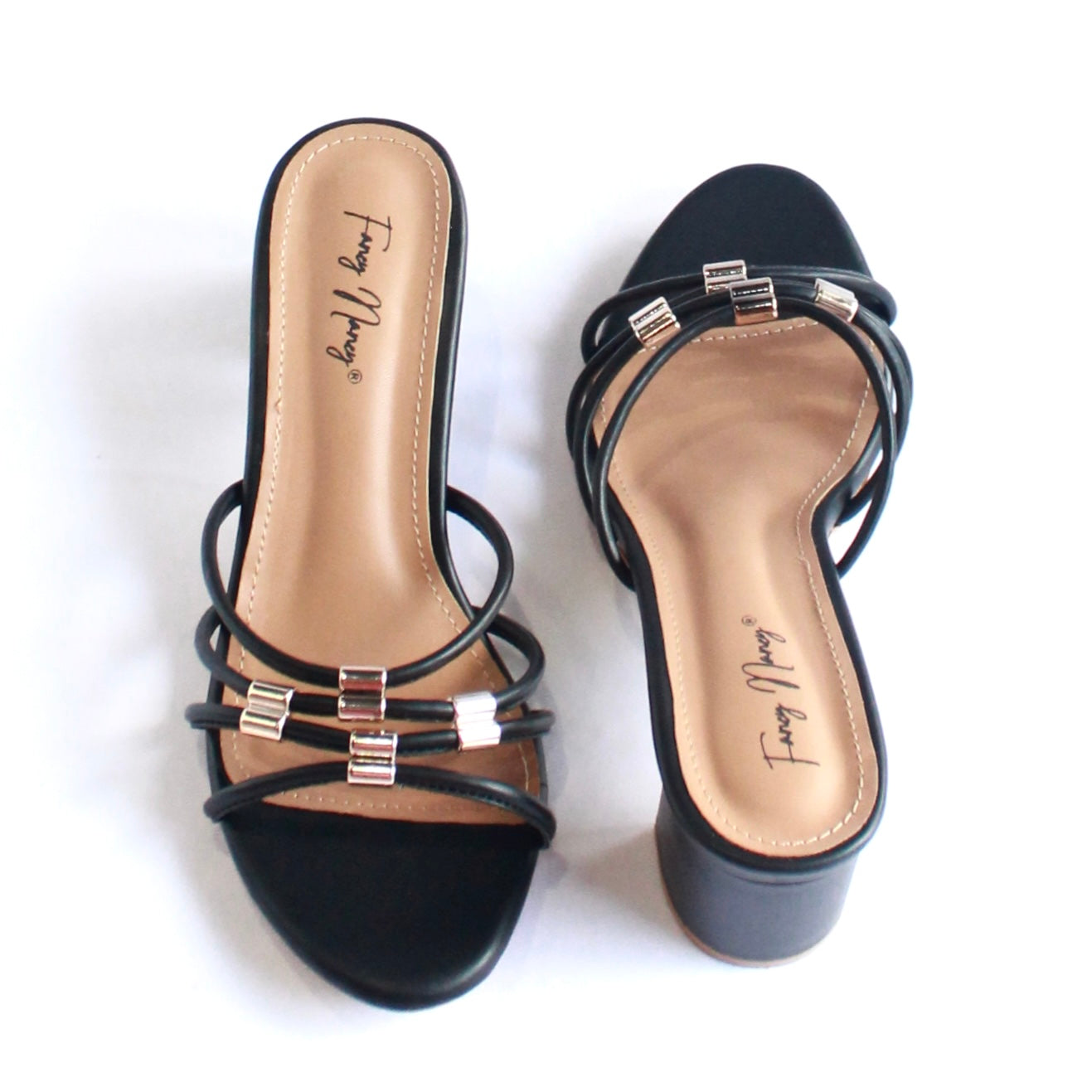 Strappy Mules - Black