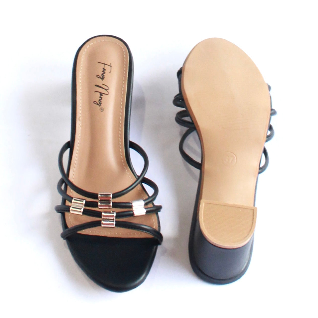 Strappy Mules - Black