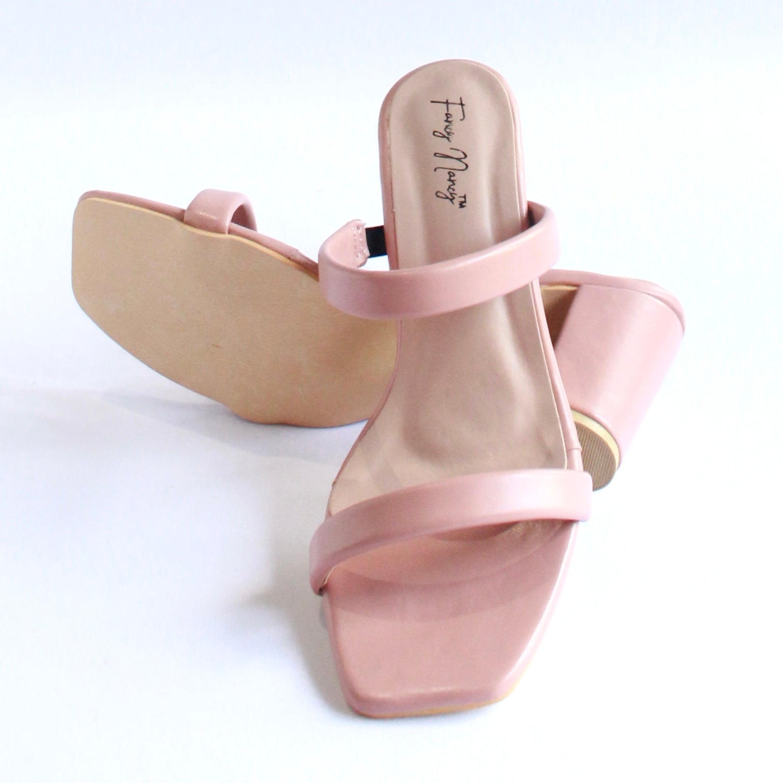 Double Strap Sandals - Pink