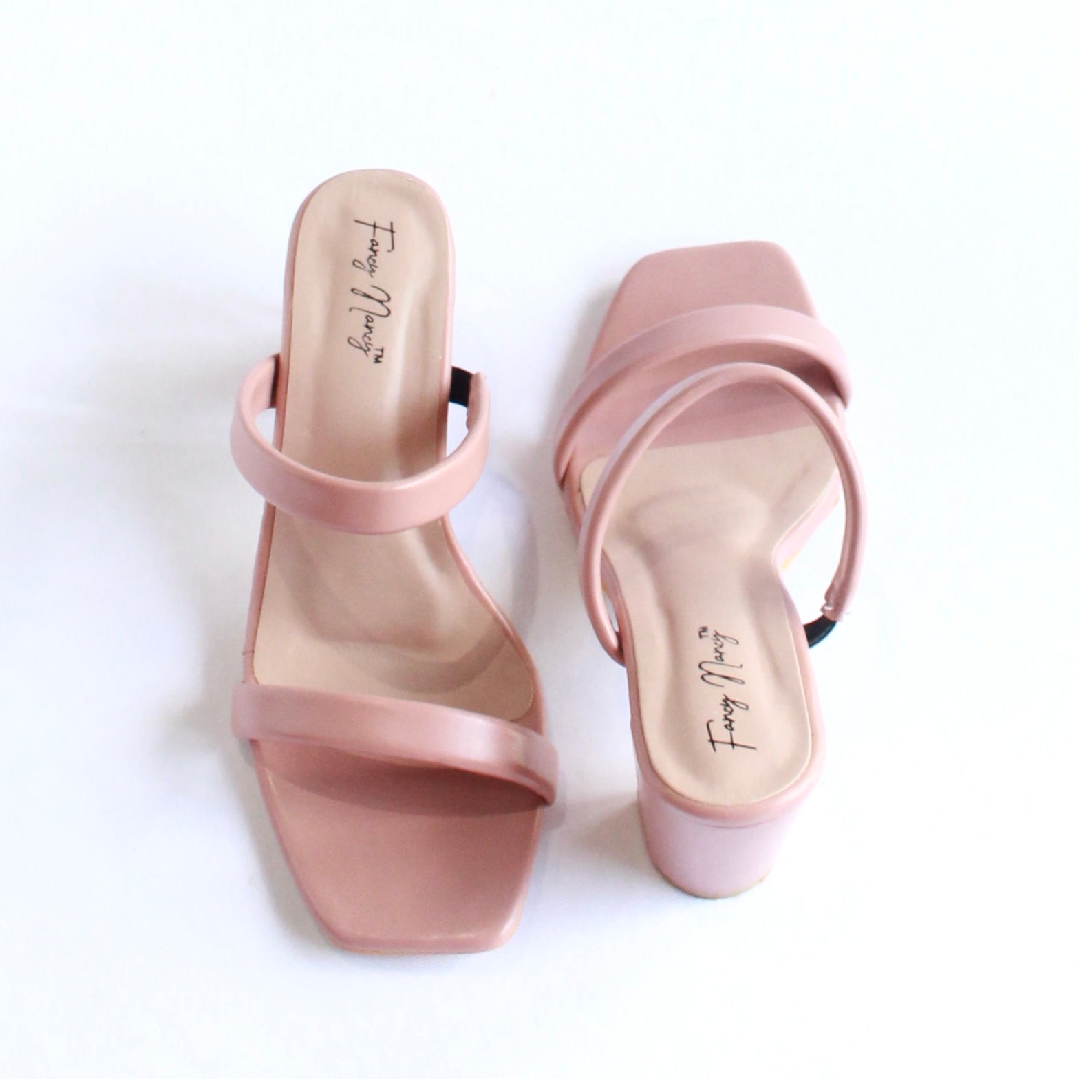 Double Strap Sandals - Pink