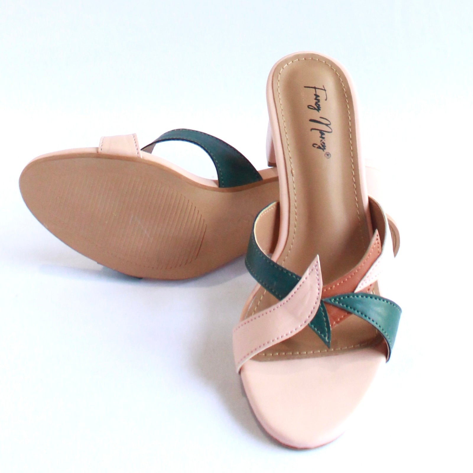 Leafy Mules - Peach