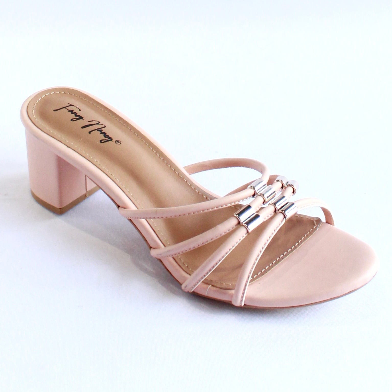 Strappy Mules - Peach