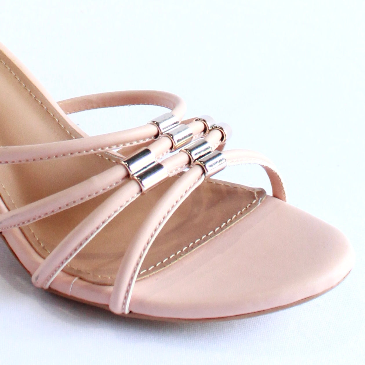 Strappy Mules - Peach