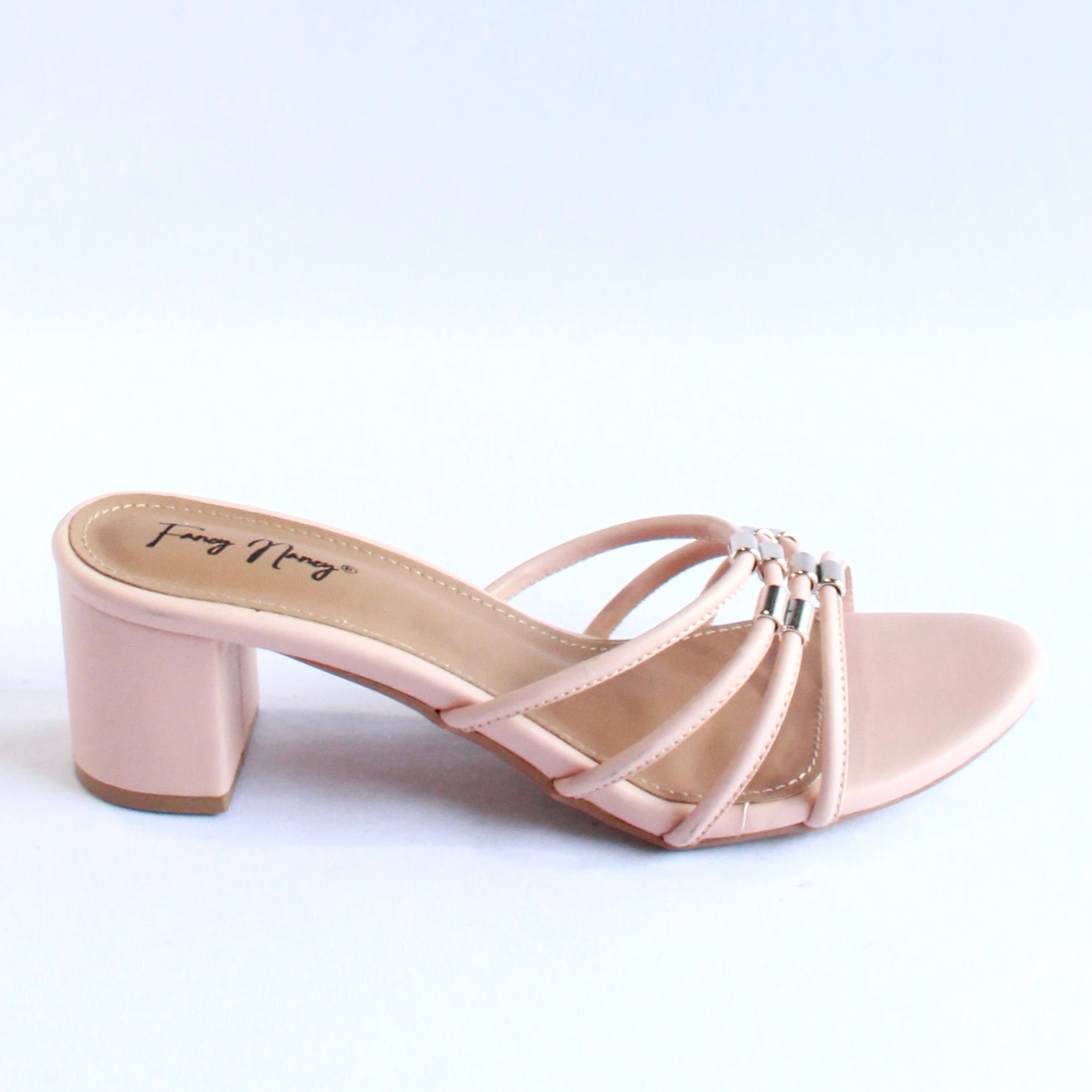 Strappy Mules - Peach