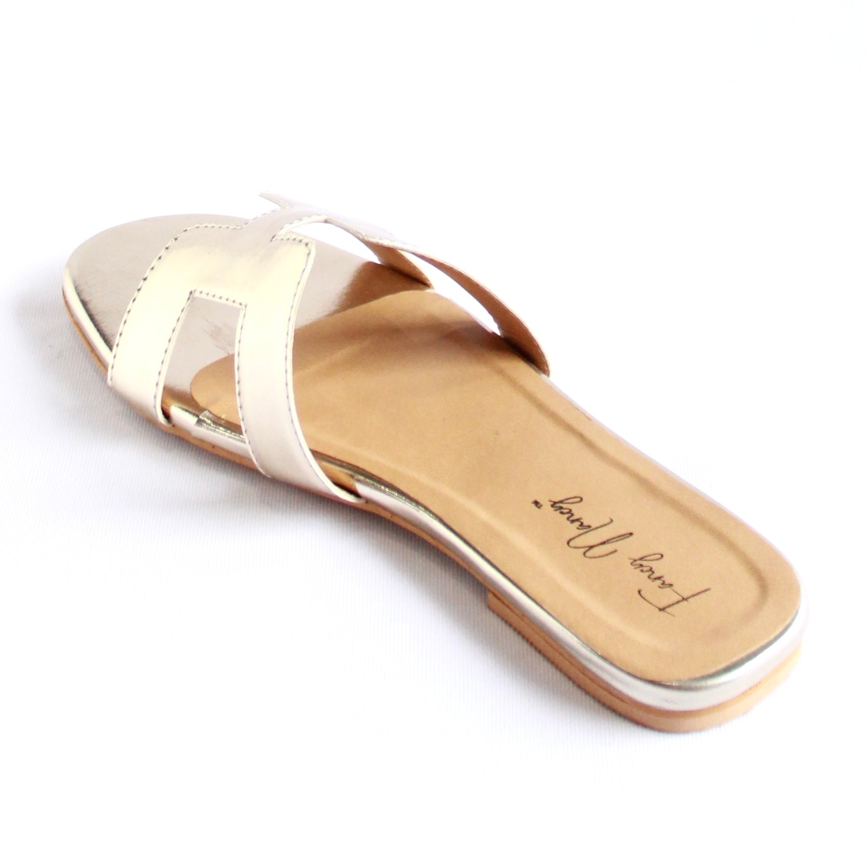 H Style Flats - Golden