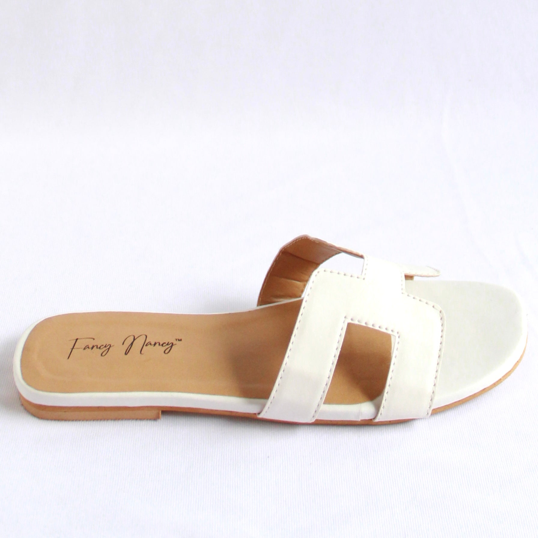 H Style Flats - White