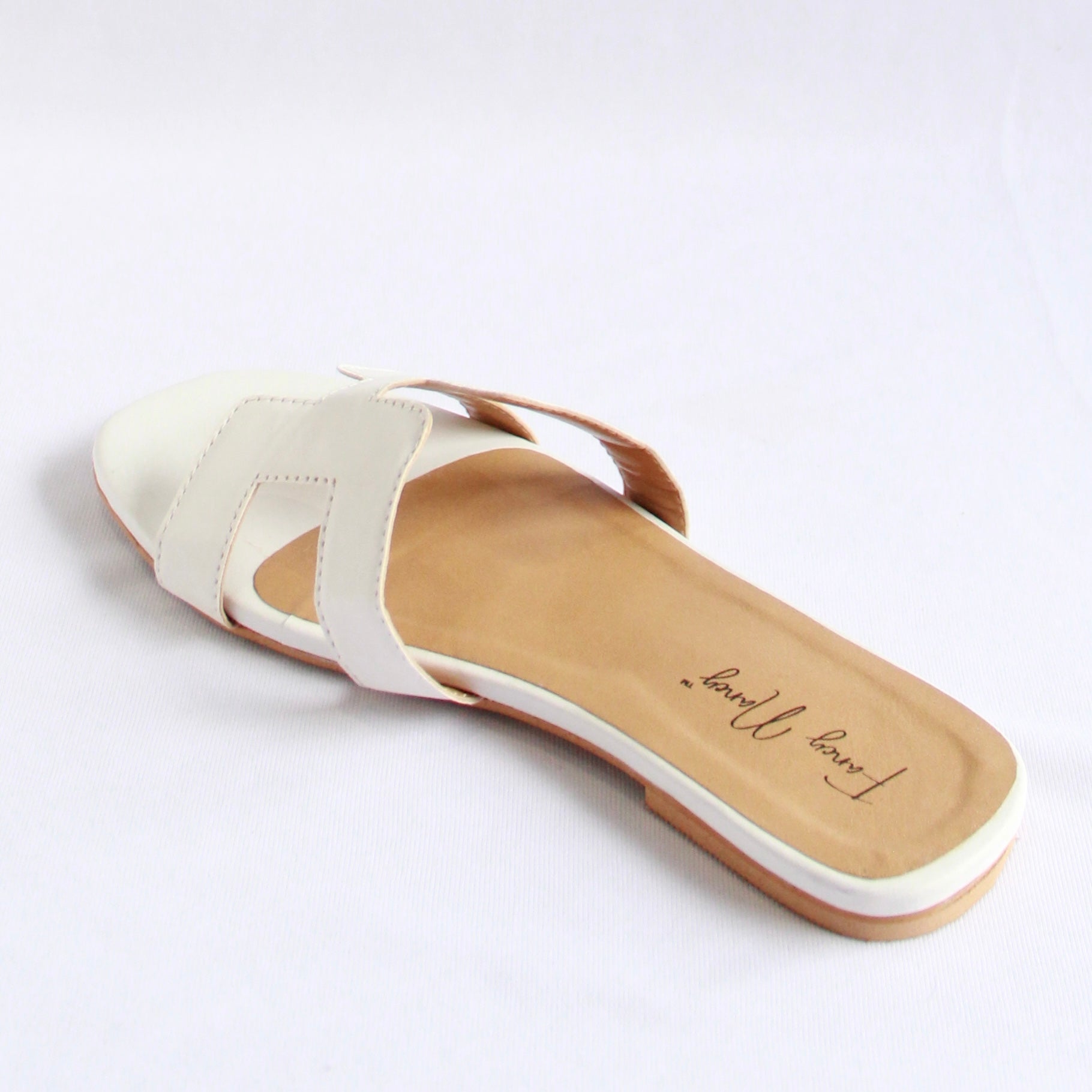 H Style Flats - White