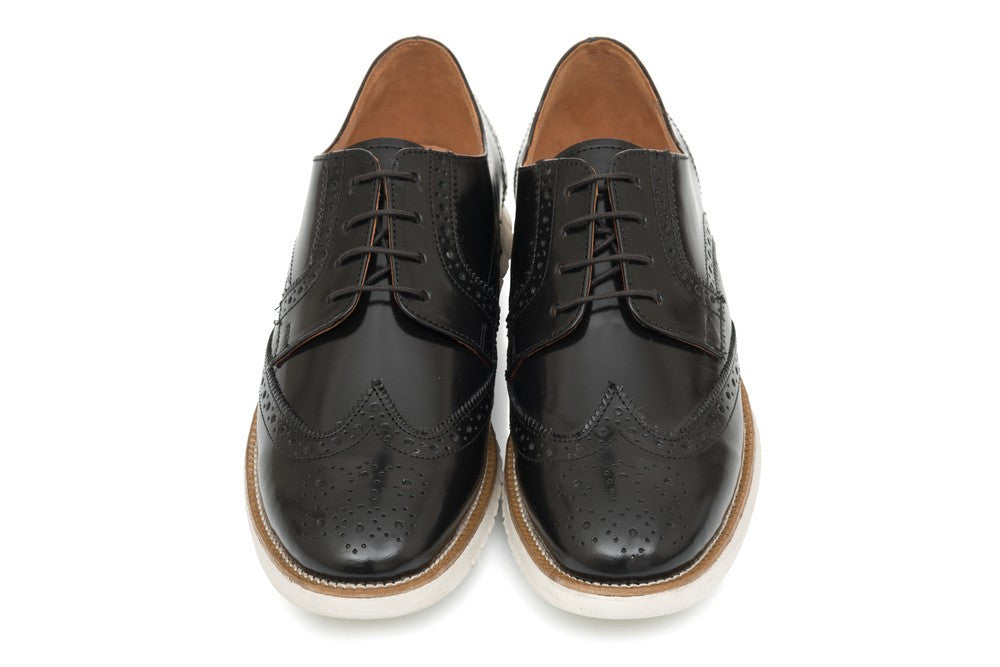 Lorenzo Brogues - Black - Dapperfeet