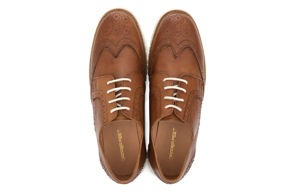 Lorenzo Brogues - Tan - Dapperfeet