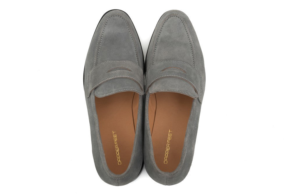 Rodio Suede Loafers - Grey - Dapperfeet