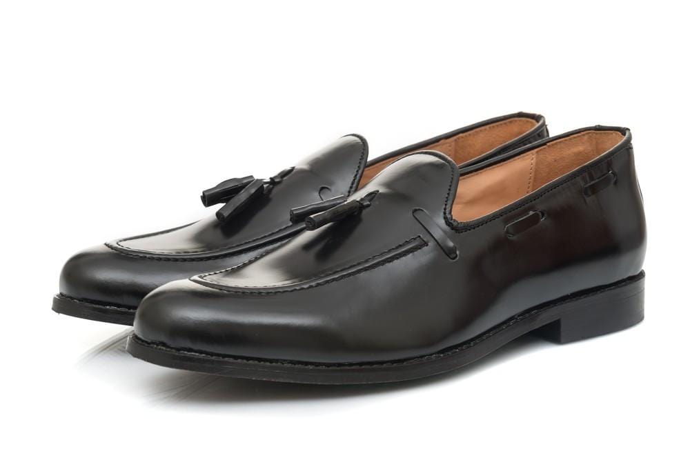 Sheldon Tassel Loafer - Black - Dapperfeet