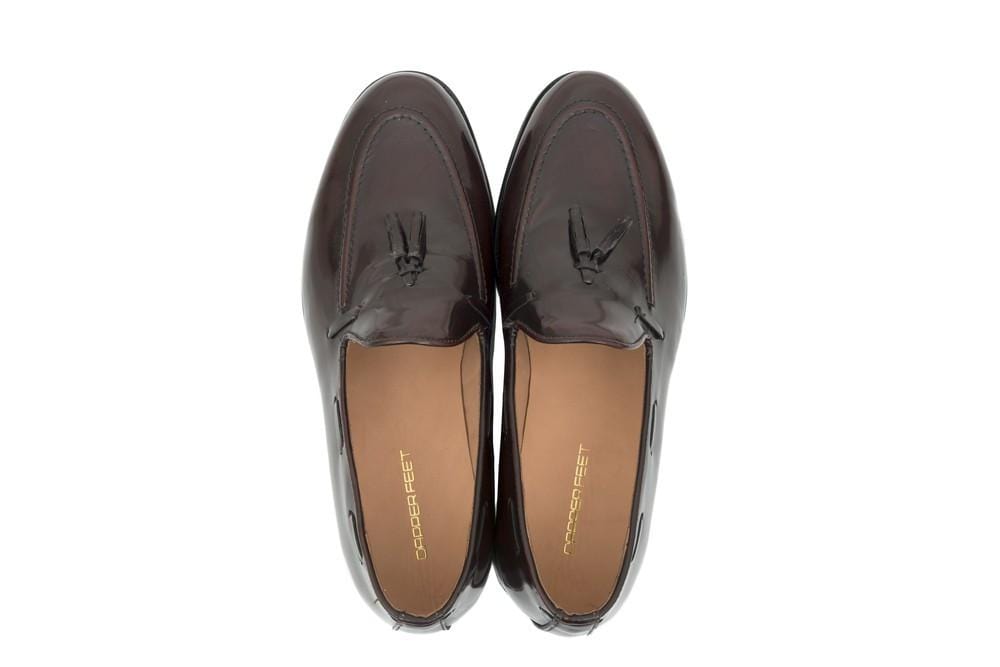 Sheldon Tassel Loafer - Oxblood - Dapperfeet